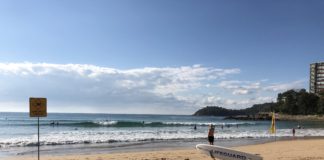 Lifesavers on patrol at Manly Beach Smart Beaches Project Trial Site