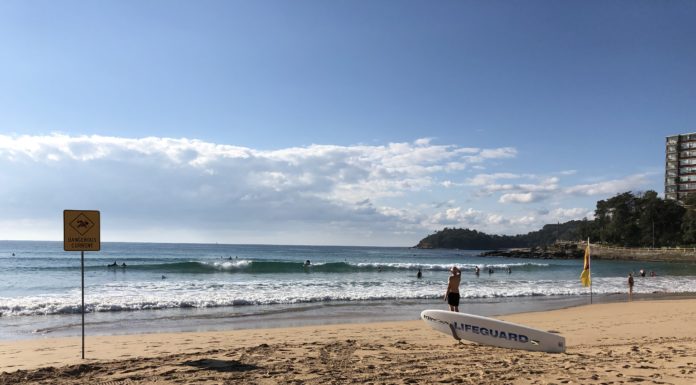 Lifesavers on patrol at Manly Beach Smart Beaches Project Trial Site
