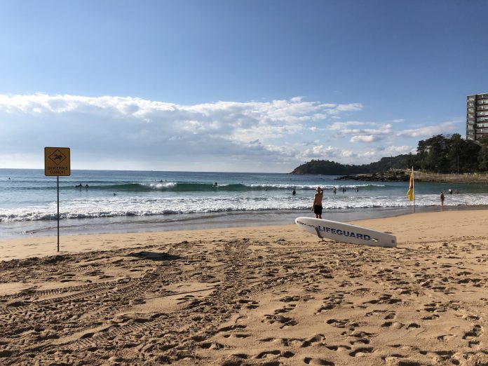 Lifesavers on patrol at Manly Beach Smart Beaches Project Trial Site