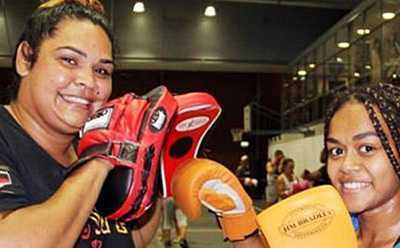 Tribal Warrior women boxing. Photo: supplied